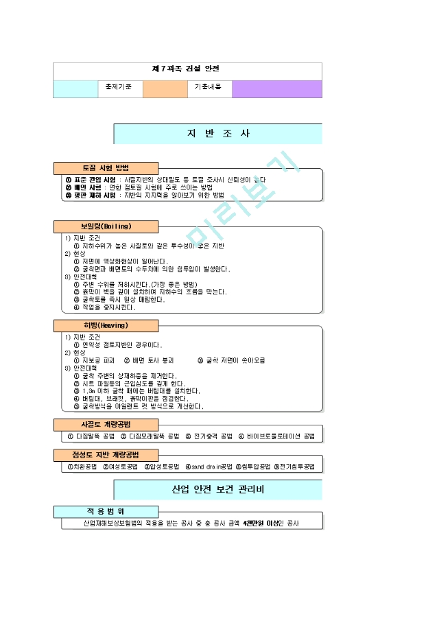 [산업안전기사] 제7과목 건설안전   (1 )